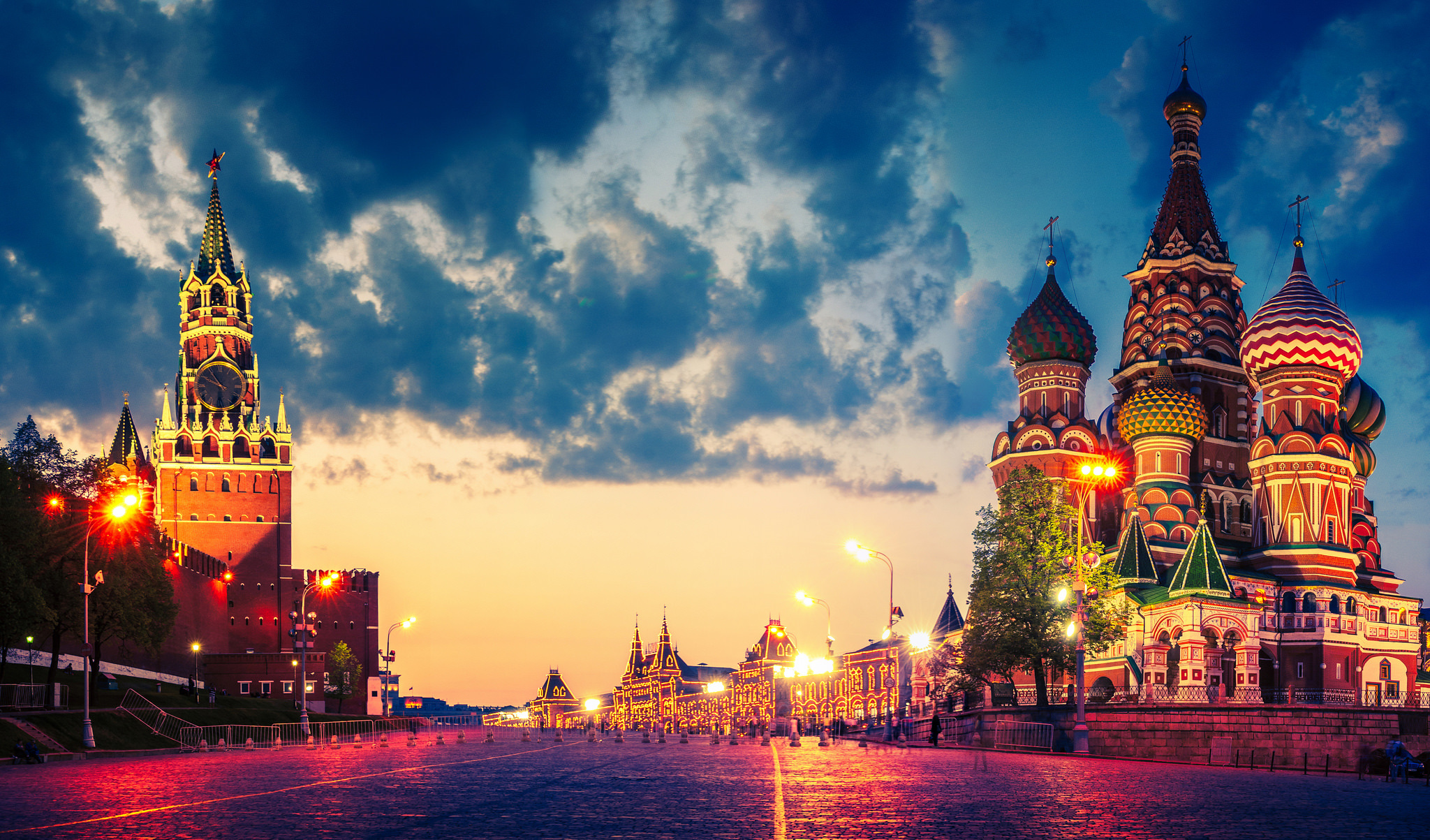 Beautifull Red Square in Moscow at night, one of most beauitifull picture of moscow for me.