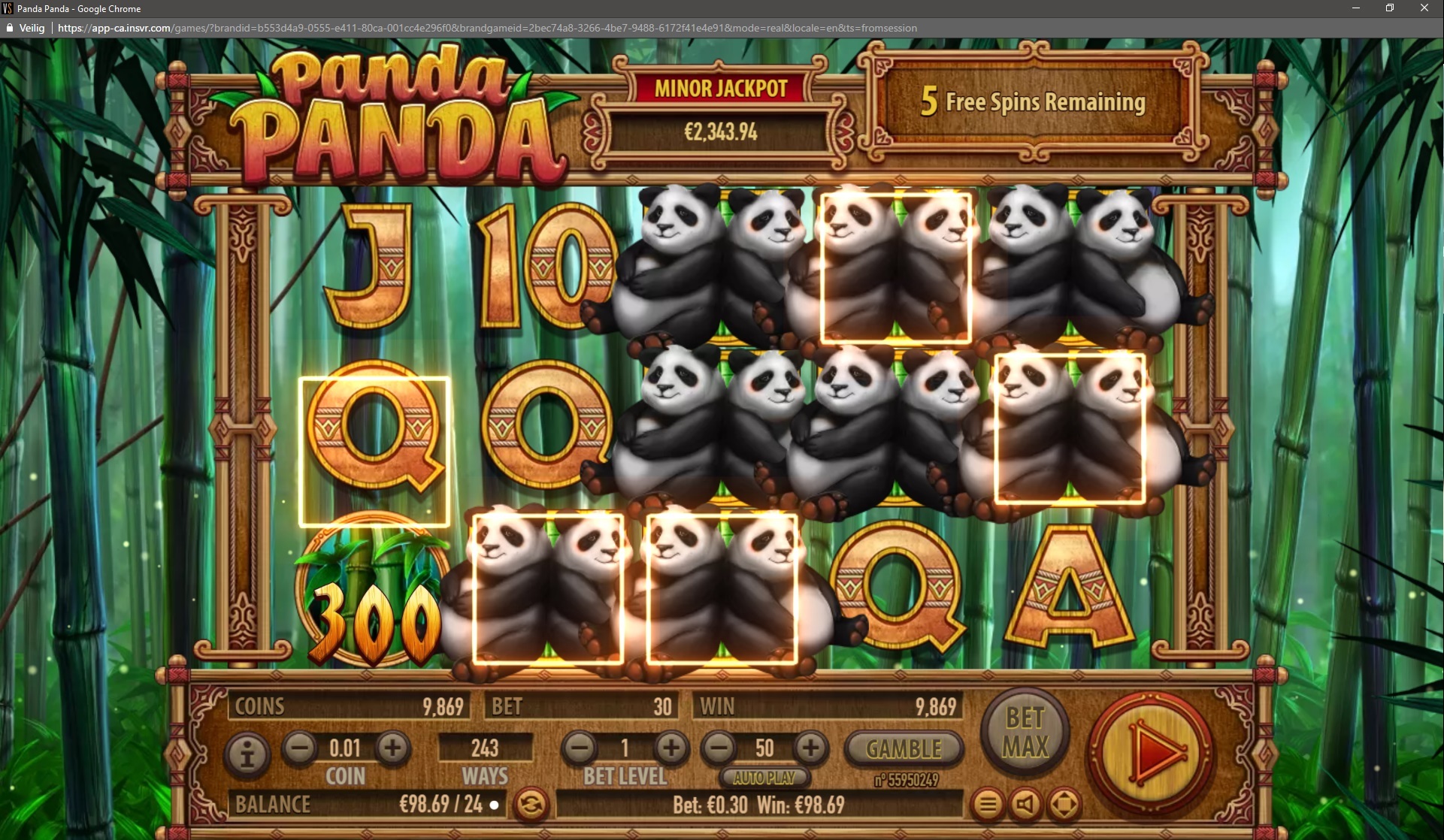 Panda Panda - Free spins
