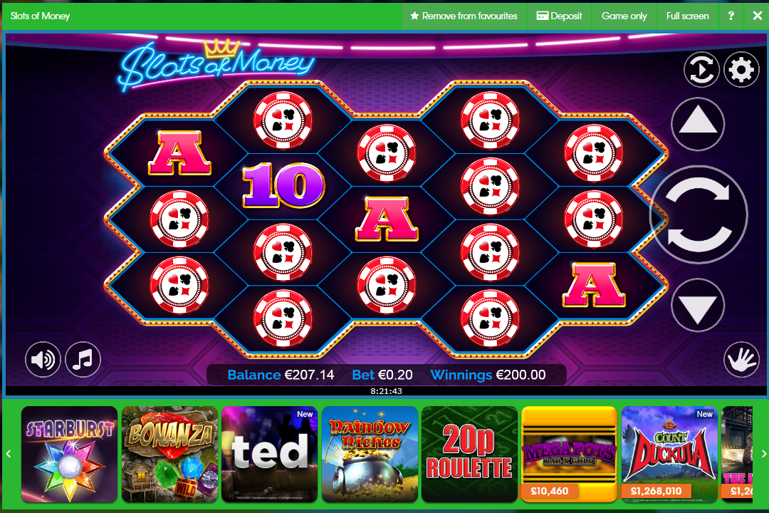 SLOTS OF MONEY 5,- FREE