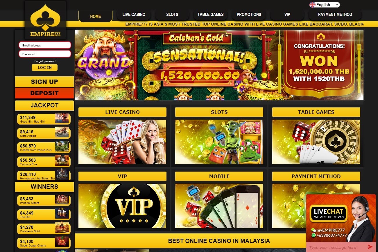 Asia Top Online Casino Empire777.com