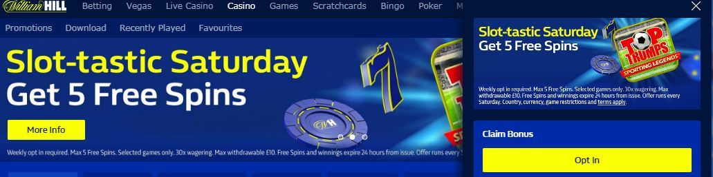 William Hill Casino 10 No Deposit Bonus