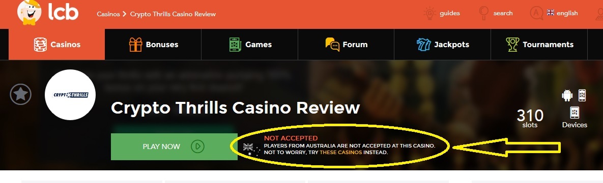 Crypto thrills casino bonus code