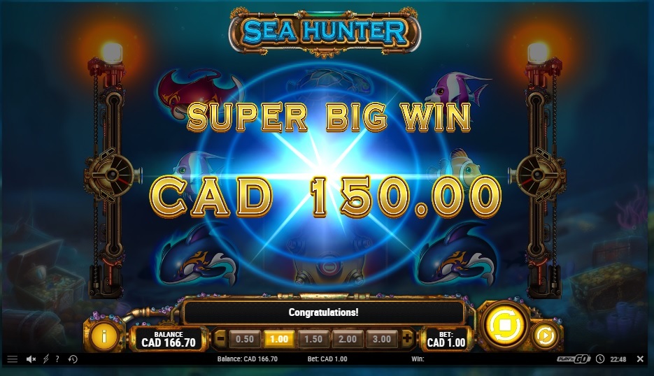 My win on Sea Hunter