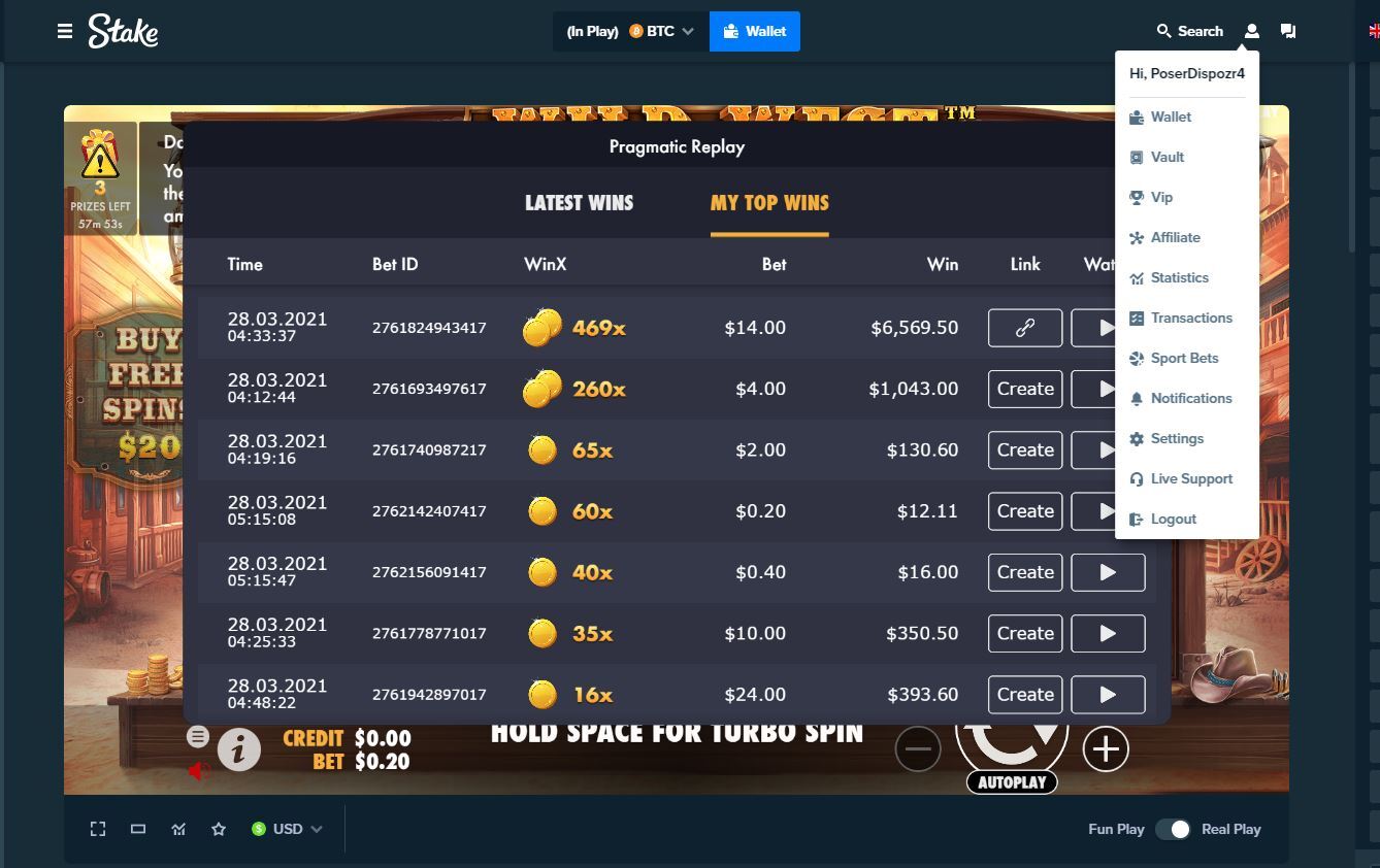 Big Win Info Capture | $6,569.50 @ $14 bet on Pragmatic