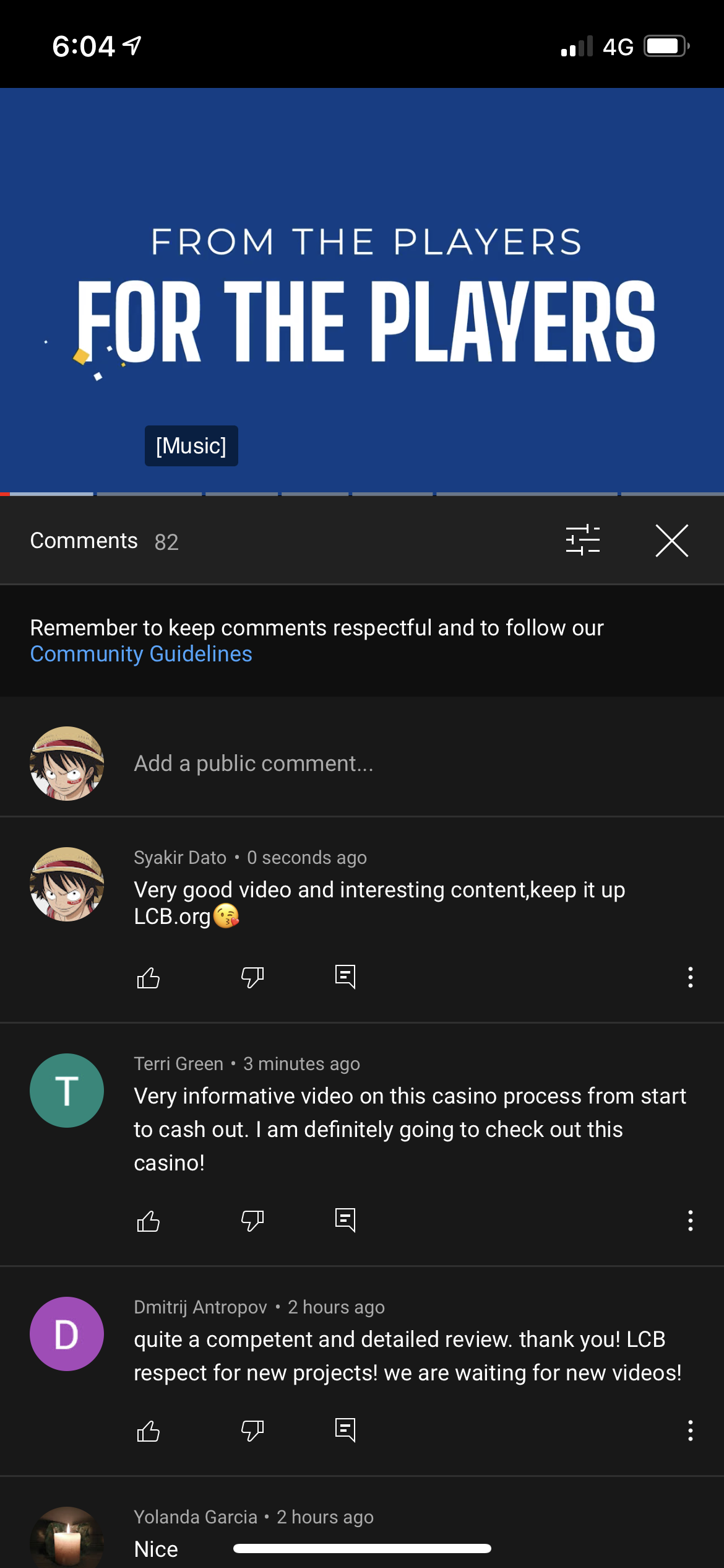 Ive done like And comment 