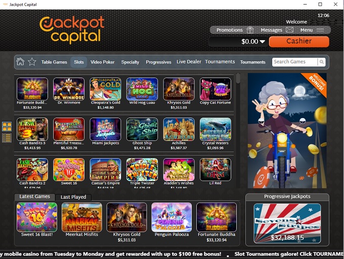 Jackpot Capital has an EXCLUSIVE 100 free spins No Deposit Bonus