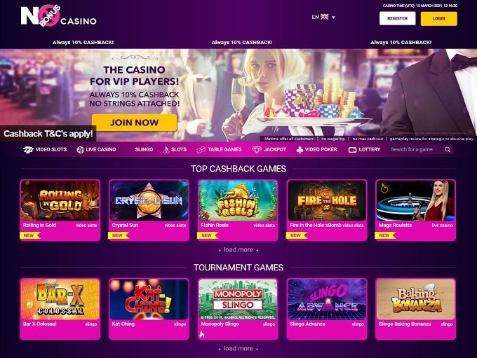 No Bonus Casino 12.03.2021. hp 