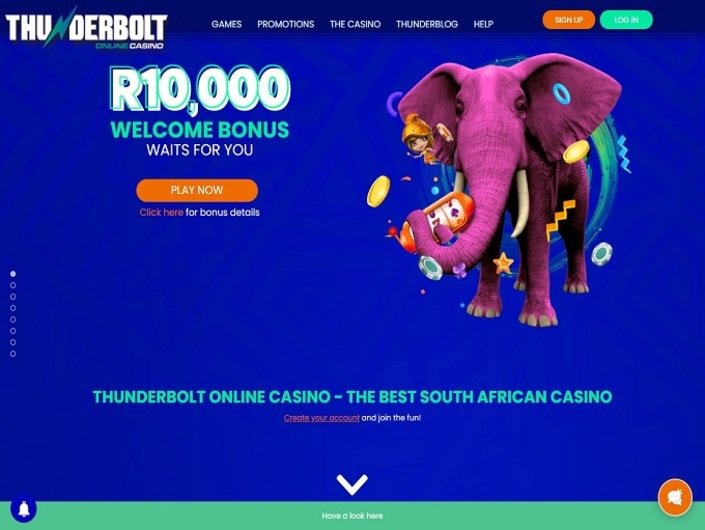 thunderbolt casino free spins