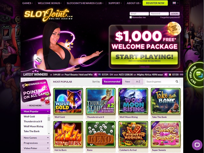 Slotjoint mobile casino no deposit