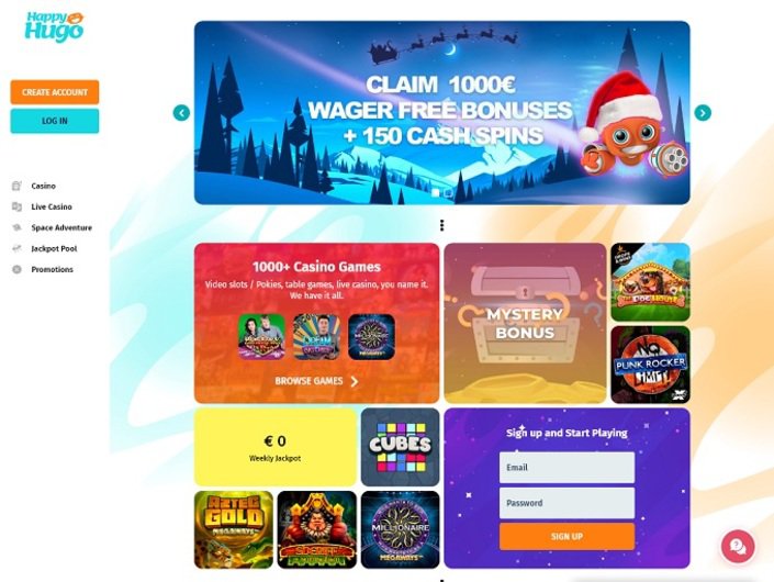 Happy hugo casino no deposit online