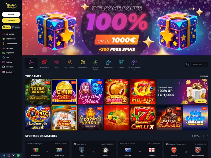 Golden Star Casino 21.02.2025. Hp 