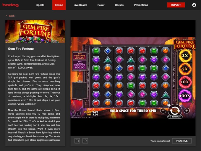 Bodog Casino 20.10.2025. Game1 