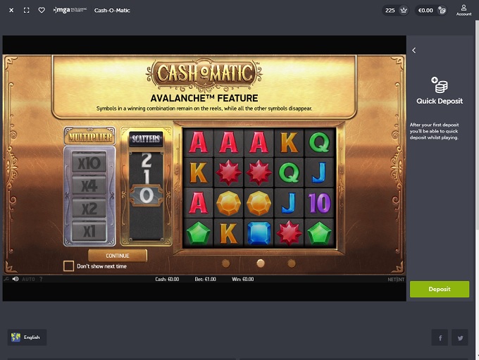ComeOn Casino Game1 