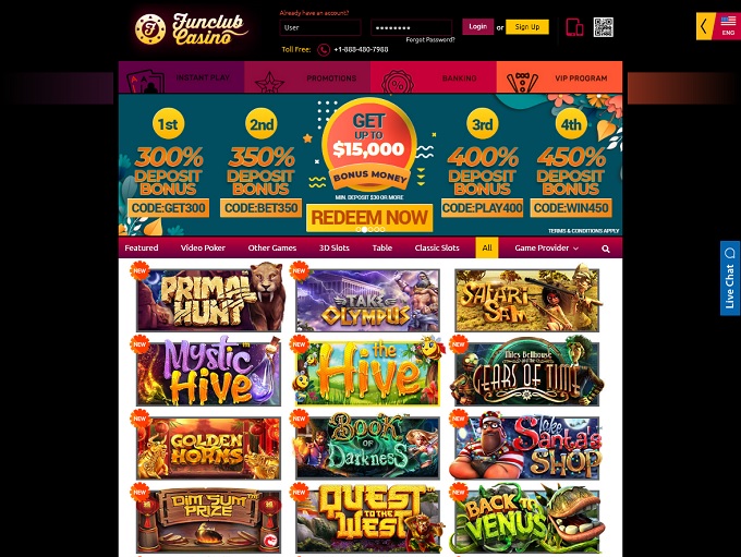 Funclub Casino Has A 350 Sign Up Bonus Funclub Casino Has A 350 Sign Up Bonus