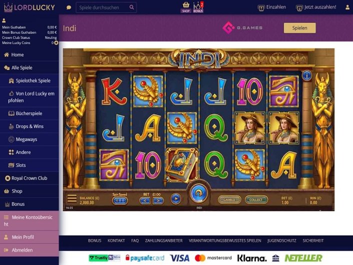 Queen Vegas casino games