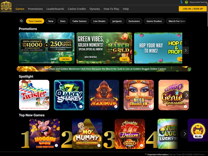 Golden Nugget Casino NJ 10.03.2025. Hp 