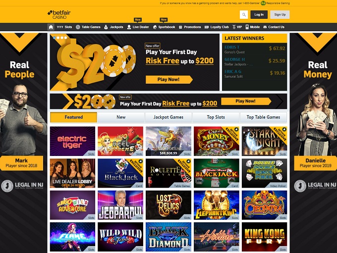 Betfair casino nj online