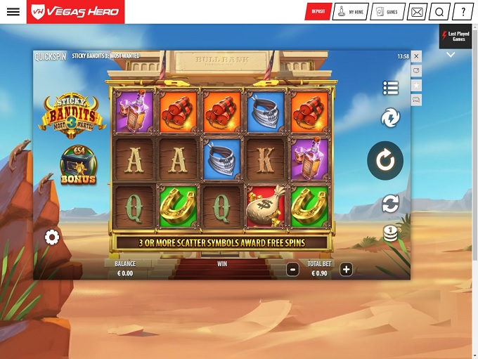 Vegas Hero Casino 07.06.2021. Game 2 