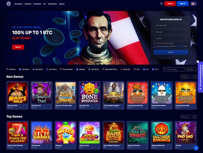 Bitcoin Casino US games