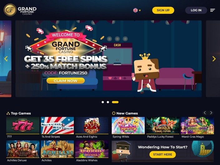 grand fortune casino free spins
