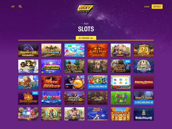 Lucky Casino Rated 3.3 out of 5 - 200% up to €/$100 Sign Up Bonus