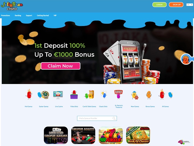 jellybean casino best free spin offers