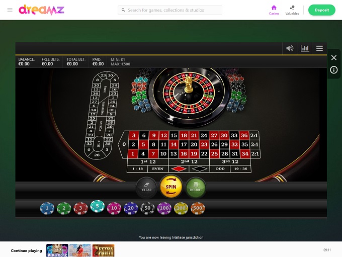 Dreamz Casino Game 3 
