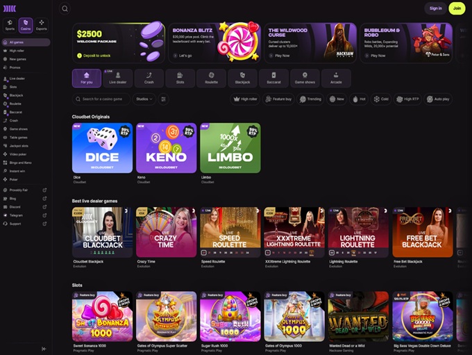 Cloudbet Casino Review