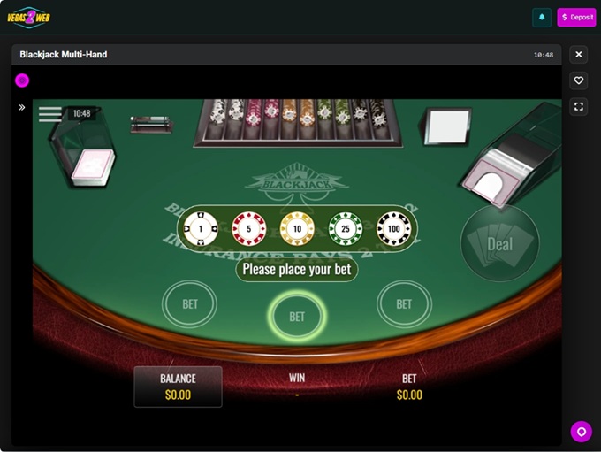 Vegas2Web Casino 06.5.2026. Game 3 