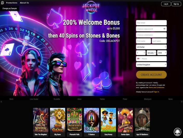 jackpot wheel casino no deposit bonus