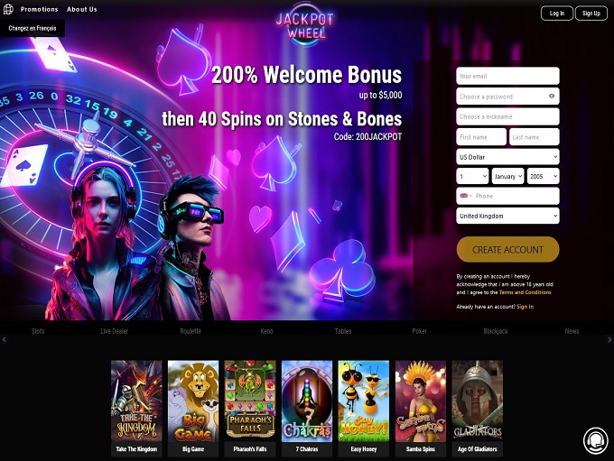 Jackpot Wheel Casino 31.03.2023. Hp 