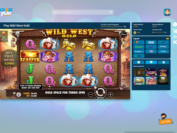 CrazePlay Casino New Game1 