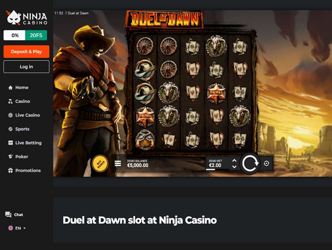 Ninja Casino 05.11.2025. Game 1 