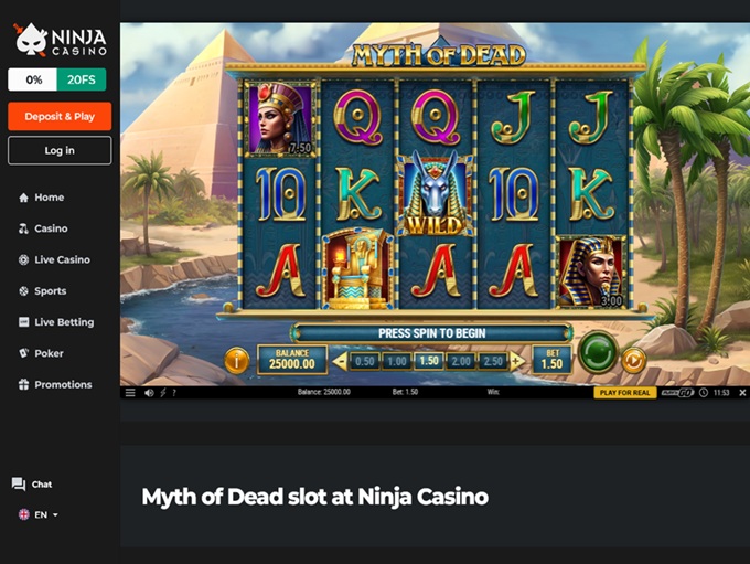 Ninja Casino 05.11.2025. Game 2 