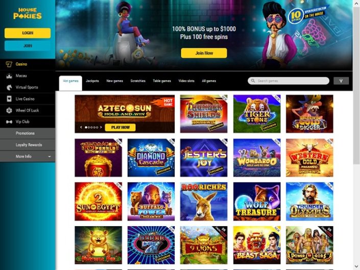 house of pokies  free spins