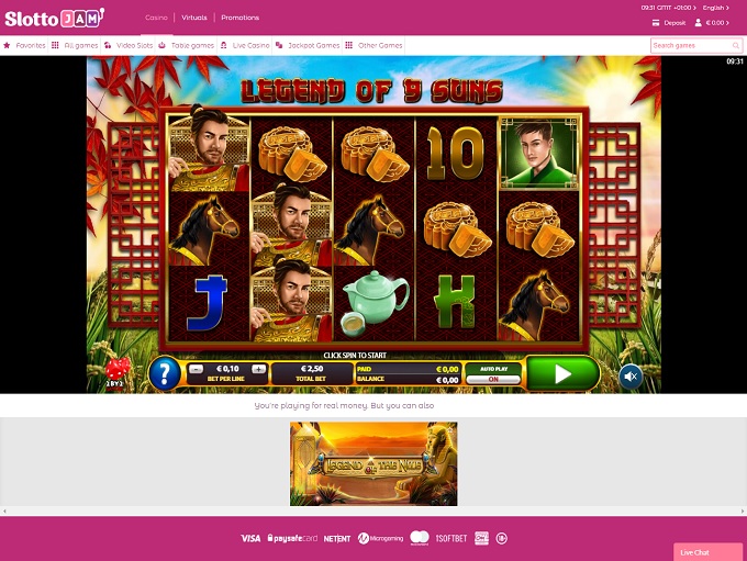 SlottoJam Casino Game 1 