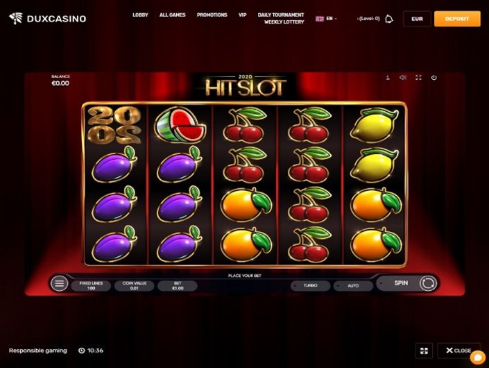 Dux Casino 500 +150 Noppes Spins