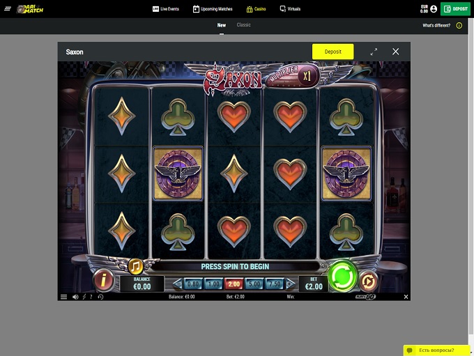 parimatch casino no deposit bonus codes 2021