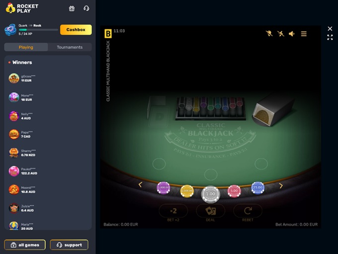 RocketPlay Casino 31.12.2025. Game 3 