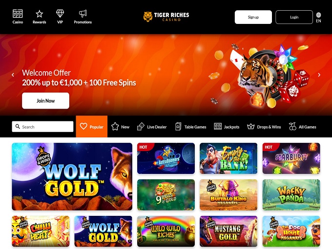 TigerRiches Casino 12.07.2021. hp