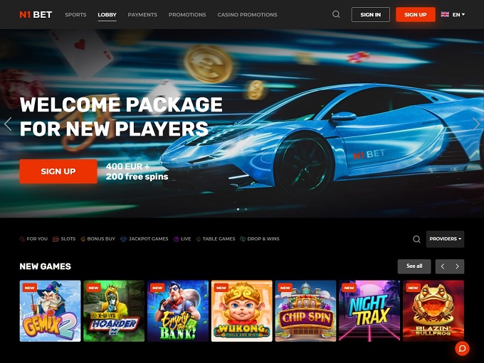 n1 bet casino registration