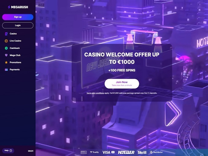 MegaRush Casino 24.05.2022. hp 