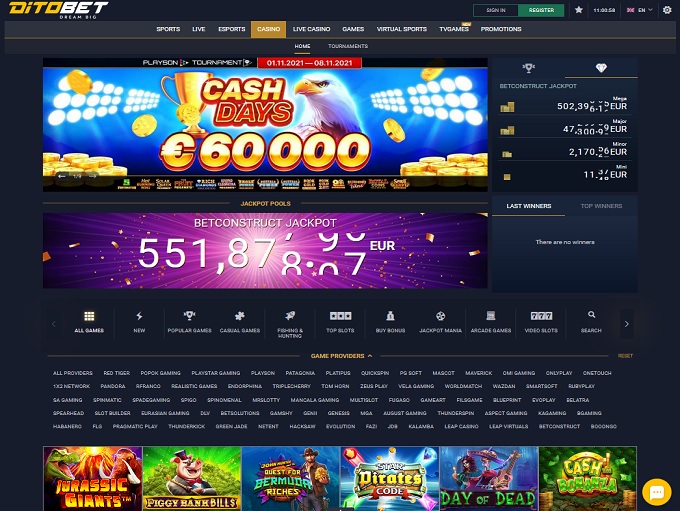 Ditobet Casino 04.11.2021. Hp 