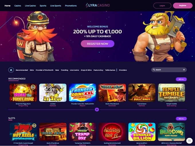LyraCasino 01.10.2025. hp
