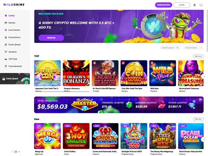 WildCoins Casino 02.11.2023. Hp 