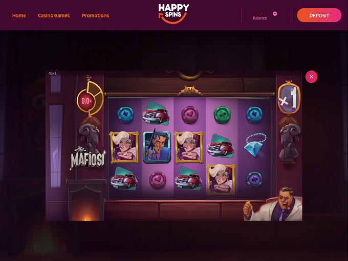 HappySpins Casino Game 1 