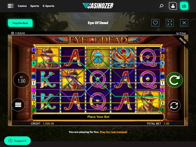 Casinozer Casino 27.01.2022. Game1 