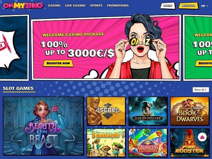 OhMyZino Casino 16.06.2022. hp 