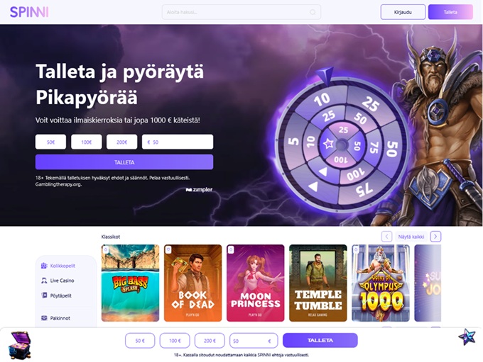 Spinni Casino 08.10.2025. hp