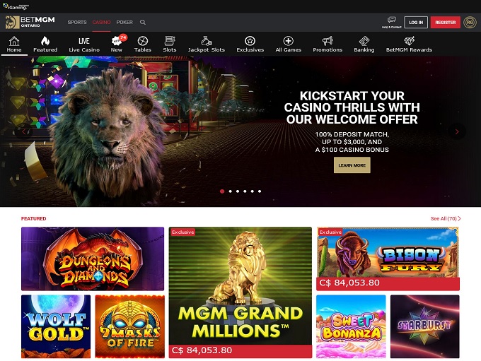 BetMGM Casino hp